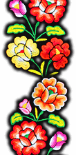 flores huipil